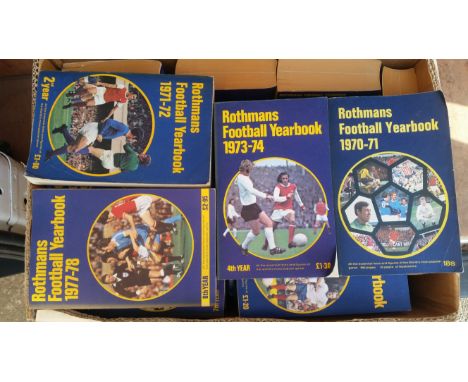 FOOTBALL, softback editions of Rothmans Yearbook, complete run from 1970/1 (first issue) to 2015/6some spines faded, FR to MT