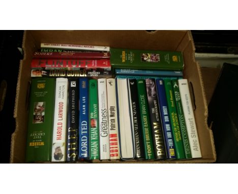 CRICKET, hardback editions, inc. biographies, signed (20), by players (6), Hussain, Richard Hutton, Pringle, Graveney, May &a