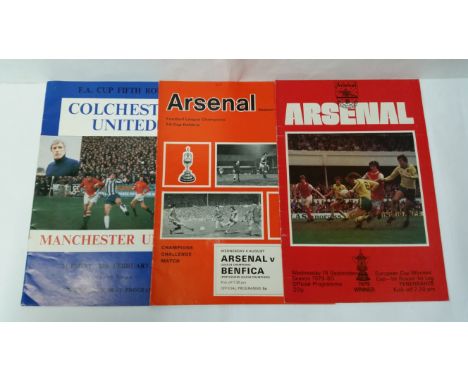 FOOTBALL, big match programme selection, mainly 1970s onwards, inc. Chelsea v Tottenham F.A. Cup final 1966/67, Dundalk v Liv