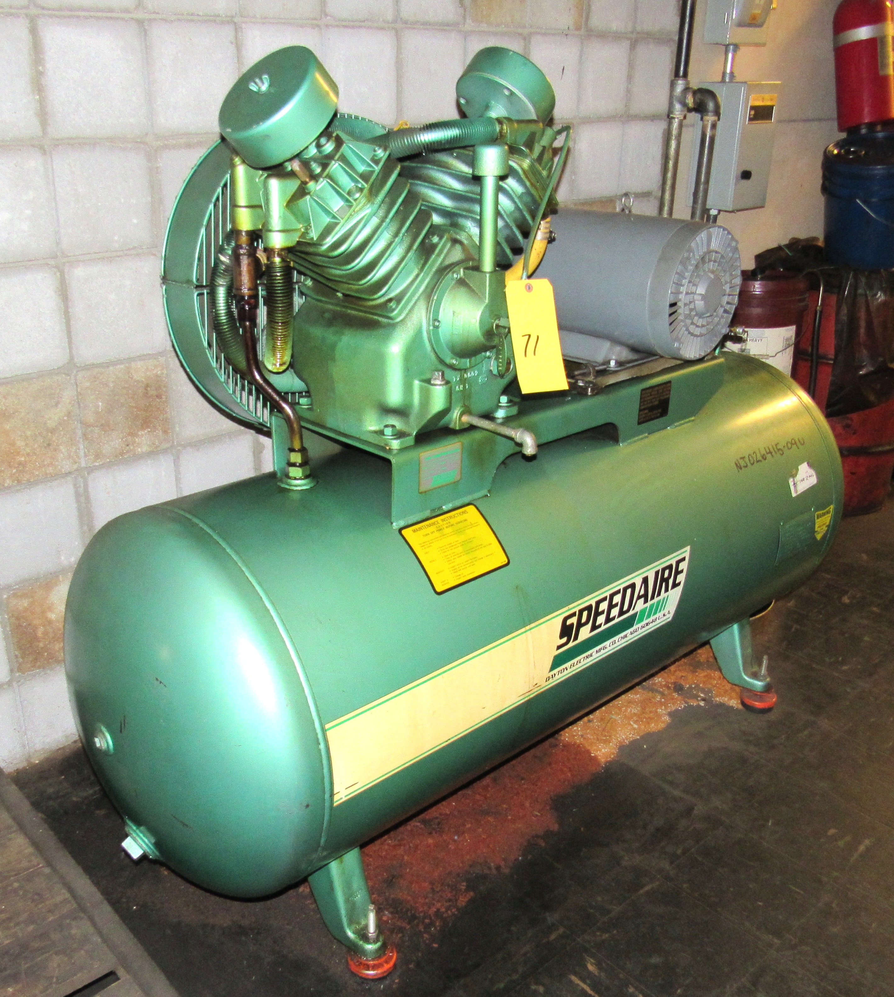 Speedaire Mod.3Z497 10HP 2 Stage Air Compressor