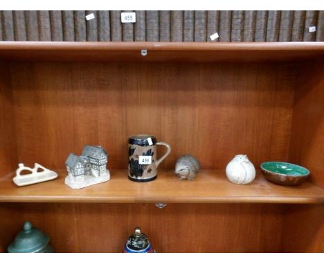 A David Winter Manor House, a Besmo Nordic tray, a Poole hedgehog etc.,