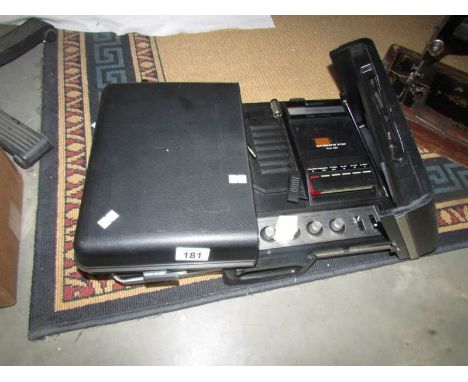 A Sanyo record player.