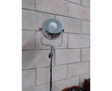 A modern floor lamp.