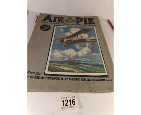 A rare item of R.A.F history 'Air Pie, The Royal Air Force Annual, 1919' edited by Pte W. Kean Seymour and cadet Cecil Palmer