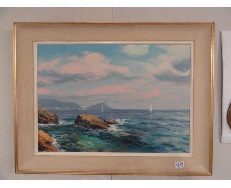 A framed seascape signed Gall