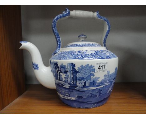 A large Spode Italian teapot.