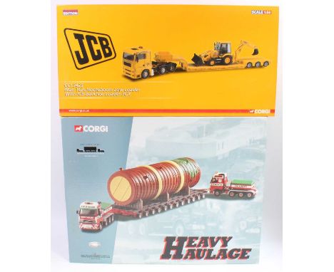 A Corgi limited edition and Heavy Haulage 1/50 scale road transport and load group, two boxed as issued examples to include a