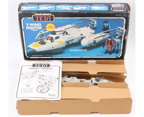Kenner Star Wars Return Of The Jedi Y Wing Fighter Vehicle in its original box with card insert and instruction leaflet - a v