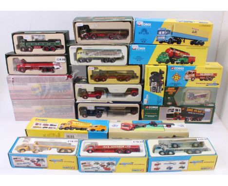 20 various boxed mixed series Corgi Classics and Heavy Haulage 1/50 scale road transport and diecast group, mixed examples to