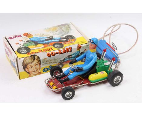 Clim Toys Spain battery operated Go Kart with remote control to enable steering with cable attached, the Go Kart has a steel 