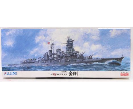 A Fujimi No. 16500 1/350 scale plastic kit for a Japanese Imperial Navy battleship titled Kongo, housed in the original picto