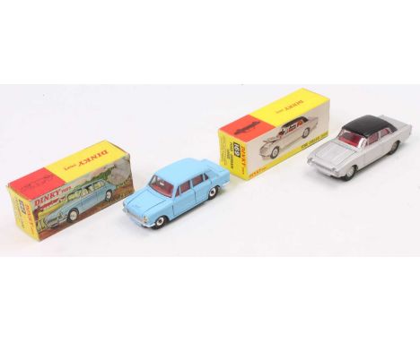 A DinkyToys boxed diecast group to include a No. 162 Triumph 1300 finished in light blue with red interior and spun hubs, tog