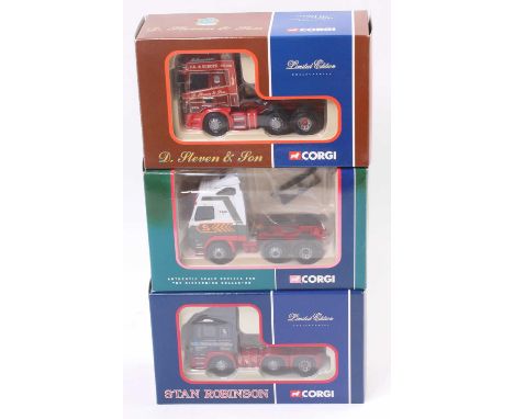 Corgi Toys modern trucks 1/50th scale boxed road transport group of 3 tractor units to include Ref. Nos. CC12904, CC12706 and