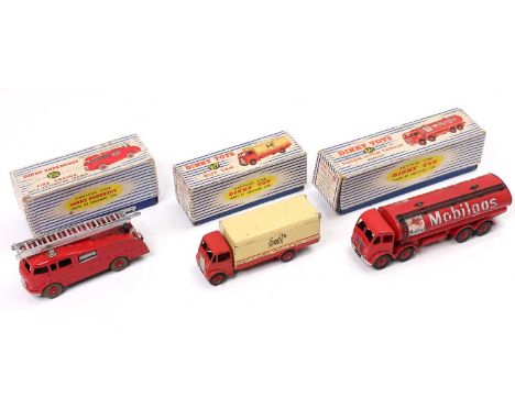 3 boxed Dinky Supertoys to include, No. 941 Foden 14 Ton Tanker in "Mobilgas" livery, No. 917 Guy Van in "Spratts" livery, an