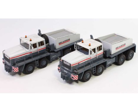 Alan Smith Auto Models (ASAM) 1/48th scale white metal hand built C232D Faun Goliath Heavy Tow Truck group, 2 examples both f