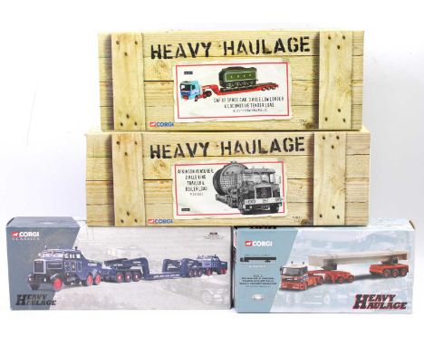 Corgi Toys Heavy Haulage 1/50th scale boxed road transport group, 4 examples all in original packaging to include reference n