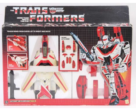 Hasbro Transformers 1984 G1 1st generation Autobot Air Guardian "Jetfire" comprising of a transforming jet plane complete wit