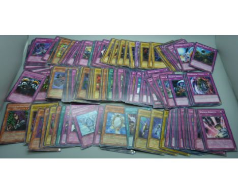 Vintage Yu-Gi-Oh! cards, over two hundred and fifty including first edition 1996