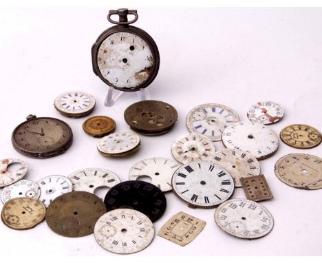 Mixed Lot: 19th century Continental silver cased open face verge watch, unsigned, the frosted and gilt movement with pierced 