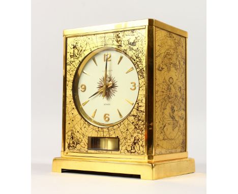 A JAEGER LECOULTRE ATMOS CLOCK. 8.5ins high.