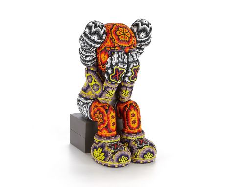 CHROMA aka Rick Wolfryd (American, b. 1953), in collaboration with Alfredo (Huichol, 20th/21st c.) Color beaded vinyl sculptu