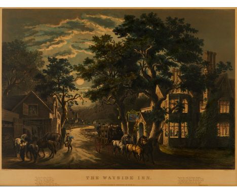 Frances "Fanny" Flora Bond Palmer (American, 1812-1876) for Currier and Ives, United States. Lithograph titled "The Wayside I