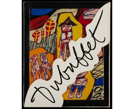 Jean Dubuffet (French, 1901-1985) Original Psycho-Sites jigsaw puzzle announcement and exhibition catalog from the Pace Galle