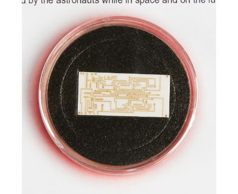 Apollo-era prototype circuit board. Developed for use in the Apollo biometric monitoring equipment as a result of anomalies e
