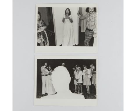 Lee Friedlander (American, b. 1934). Group of two silver gelatin prints including:"Fred R. Parker &amp; Anita Whittaker Weddi