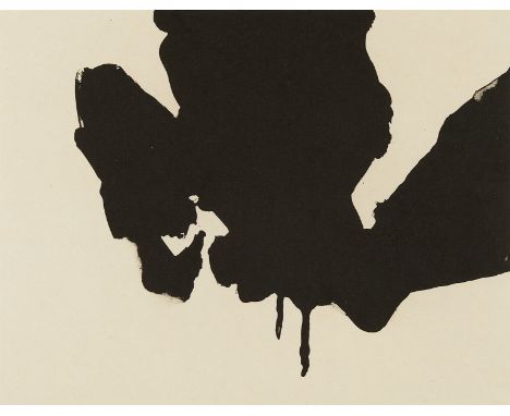 Robert Motherwell (American, 1915-1991). Lithograph "Untitled (Number 24)" with chine colle from the "Octavio Paz" suite, 198