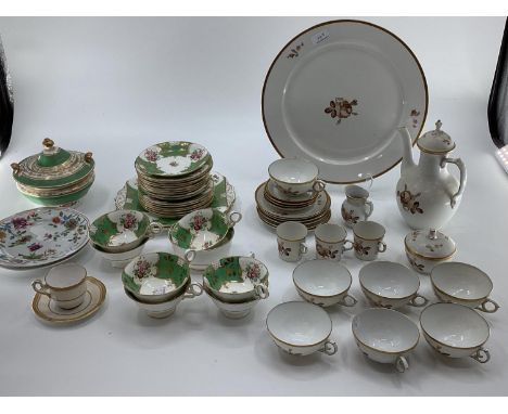 A quantity of various china to include: Johnson Bros, Old Britain Castles; Royal Copenhagen coffee set; Bone China Fenton par