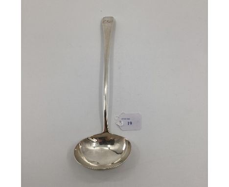 A Georgian silver ladle, by William Eley I and William Fearn, London 1812, 173g 