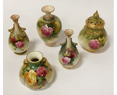5 ITEMS OF ROYAL WORCESTER