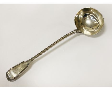 GEORGIAN HM SILVER LADLE - APPROX 9 TROY OZ
