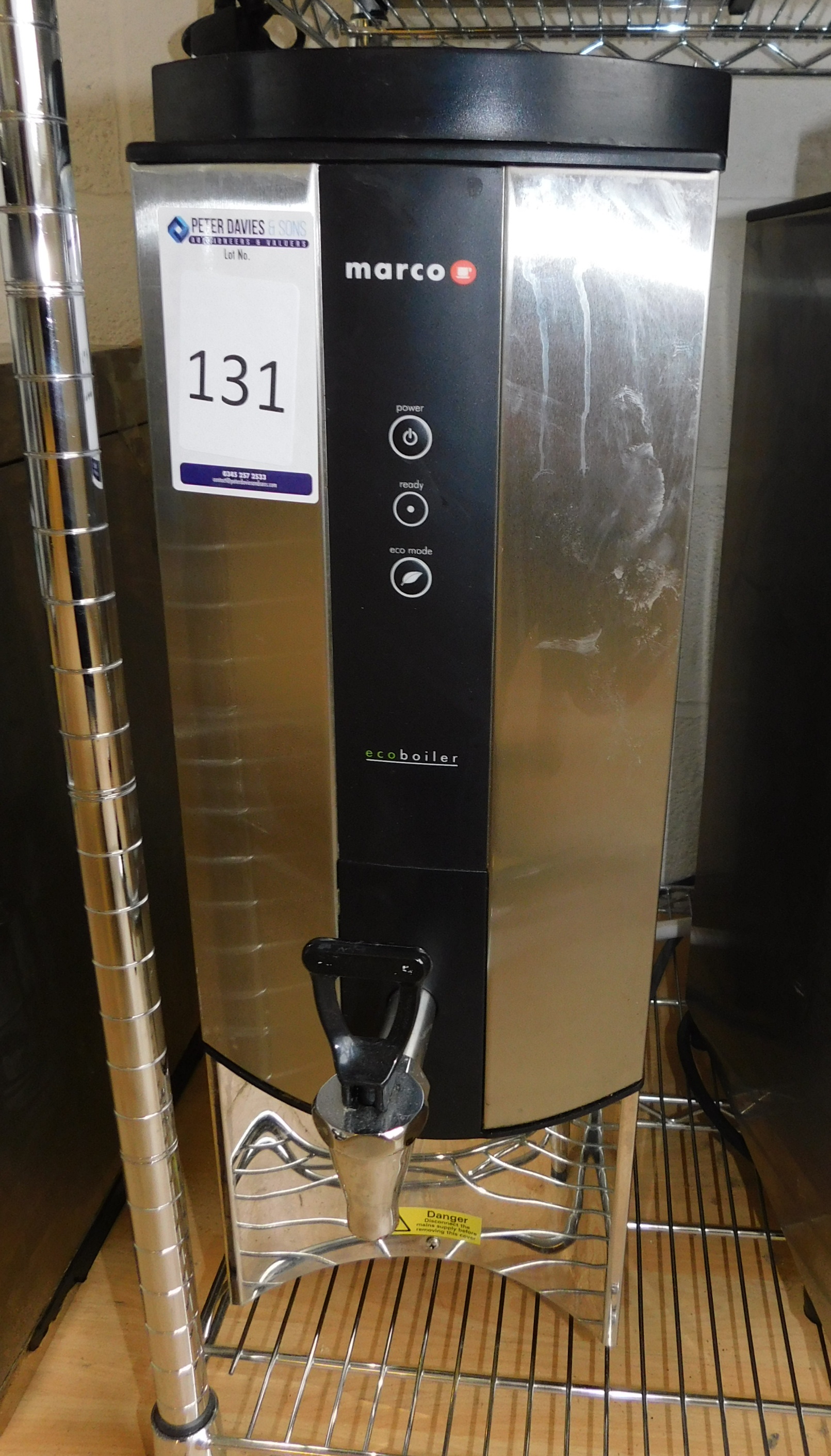 Marco Eco Boiler T10 Hot Water Dispenser, Serial Number 06155301