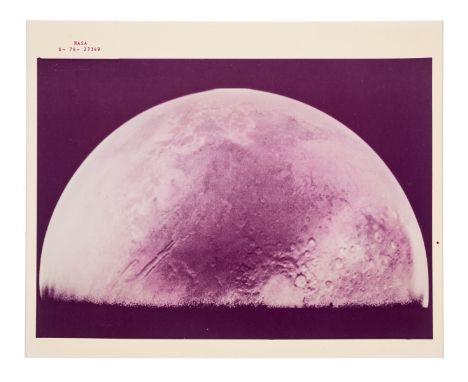Mars.- Martian Hemisphere, vintage chromogenic print, verso watermarked "This Paper Manufactured by Kodak", numbered S-76-273