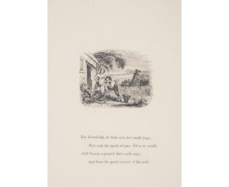 Gray (Thomas) Elegy written in a country church-yard, with the original signed pencil drawing by Frank Howard for stanza XIII