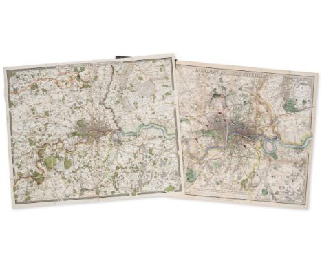 Davies (Benjamin Rees) London and its Environs, Containing the Boundaries of the Metropolitan Boroughs, the different Railroa