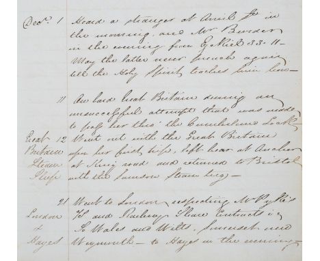 Brunel.- Stevens (E., associate of Brunel) Memoranda of Events connected with the Life of E. Stevens, manuscript, 236pp. &amp