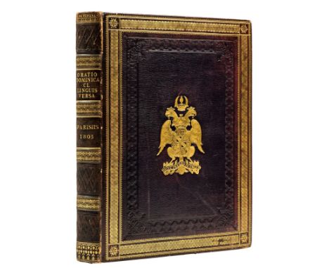 Binding.- Printed in 150 languages.- Oratio Dominica CL linguis versa, first edition, edited by J.J. Marcel, every page withi