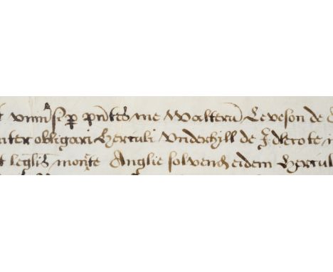 Shakespeare (William).- Confirmer of the sale of New Place in Stratford-upon-Avon.- Underhill (Hercules, of Idlicote, Warwick