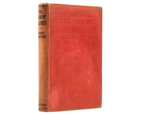 NO RESERVE Einstein (Albert) Relativity. The Special &amp; General Theory,  translated by Robert W.Lawson, first edition in E