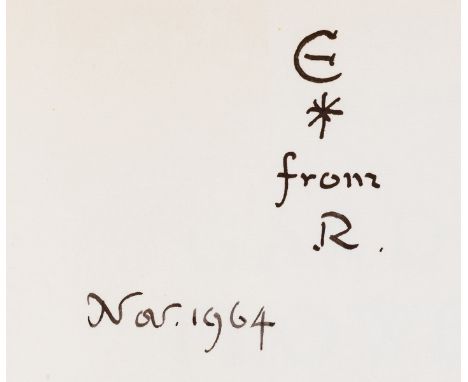 Tolkien (J.R.R).- Kiaer (Eigil) Blandford Garden Flowers in Colour, third impression, initialed presentation inscription from