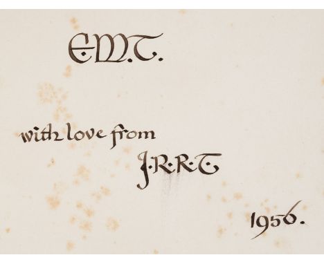 Tolkien (J.R.R.).- Younger (William and Elizabeth) Blue Moon in Portugal, first edition, initialed presentation inscription f