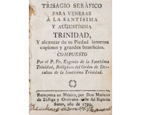 Americas.- Mexican Novenas.- [Sammelband of 22 novenas], most with woodcut frontispiece or illustrations, early signature cro