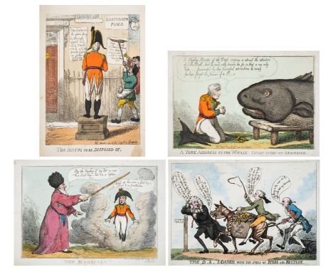 Rowlandson (Thomas) Collection of 15 political caricatures, including several illustrating the Duke of York, including 'A Yor