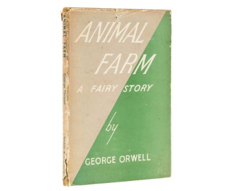 Orwell (George) Animal Farm, first edition, endpapers toned with pencil inscription, original cloth, discoloured and faded al