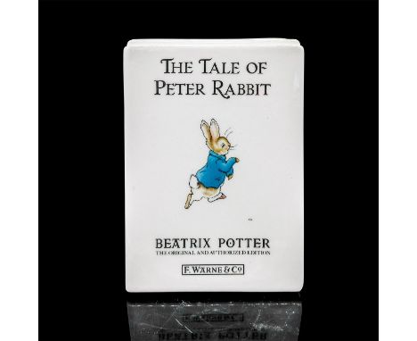 Porcelain money box made from a series of books, The Tale of Peter Rabbit, Mrs. Tiggy-Winkle, Jemima Puddle-Duck, Benjamin Bu