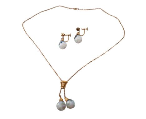  Metal  : 14k Gold   Designer  : Not Signed   Gemstone  : Crushed opal inside crystal/glass.     Measurements  : Earrings are