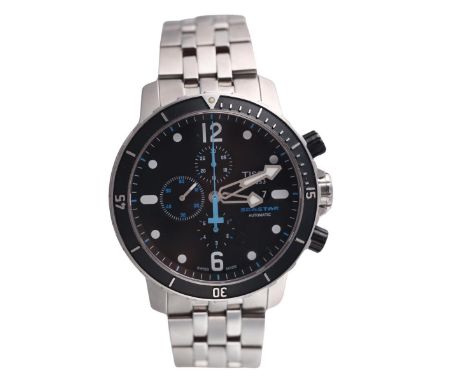  Metal : Stainless Steel   Designer  : Tissot  Movement  : Automatic   Measurements  : 48mm case diameter, will comfortably f
